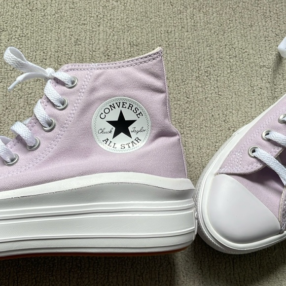 Converse CTAS Move Hi 'Pale Amethyst' Women's Platform Sneakers 572722C NWOT - Picture 5 of 8